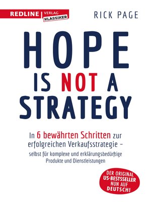 cover image of Hope is not a Strategy